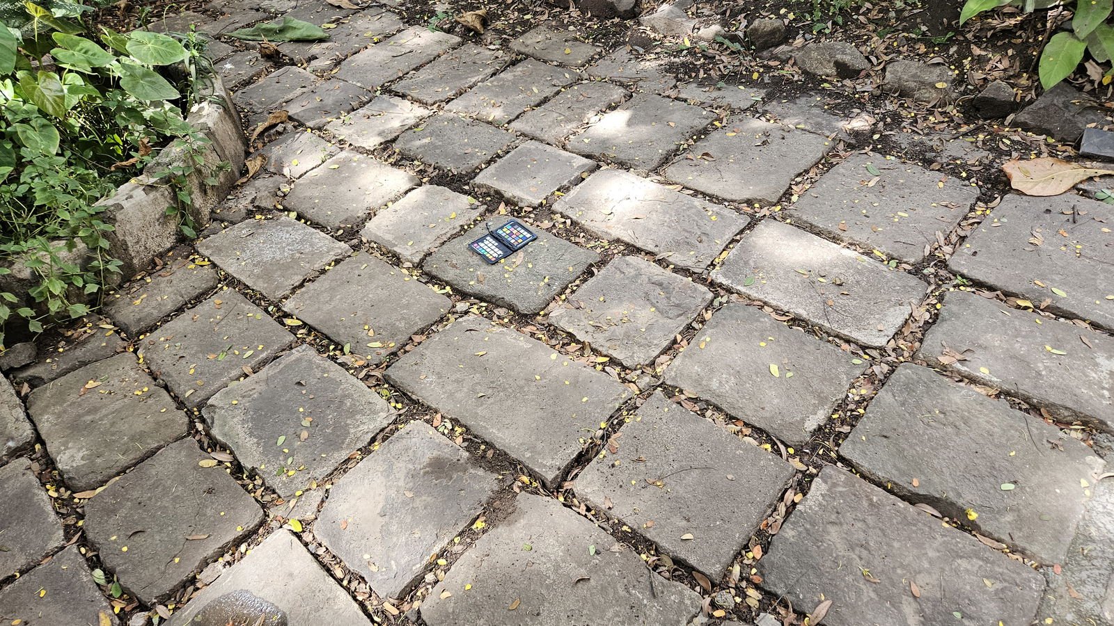 Natural stone path on a sand bed (1)